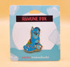 Ramune Fox Hard Enamel Pin A Sushi Tomodachi Blue Ramune Fox Pin