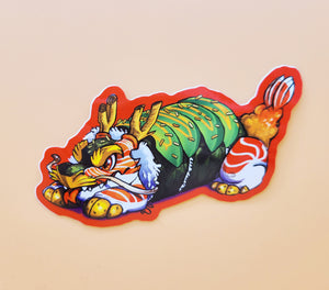 A Sushi Tomodachi "22 Dragon Roll" Sticker