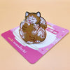 Tem-Purr-a Ice Cream Hard Enamel Pin A Sushi Tomodachi " Tem-Purr-a Ice Cream " Design Pin