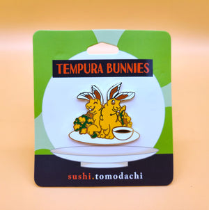 A Sushi Tomodachi " Tempura Bunnies " Design Pin