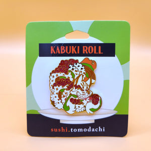 A Sushi Tomodachi " SURPRISE Kabuki Roll " Design Pin