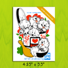 Calrose Rice Dogs Postcard