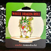 White Dragon Roll Hard Enamel Pin