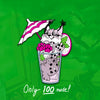 Lynx Drinks (Dragonfruit Mojito) Hard Enamel Pin