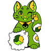 Maneki Neko (Wasabi) Hard Enamel Pin