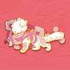 Pink Lady Roll Hard Enamel Pin