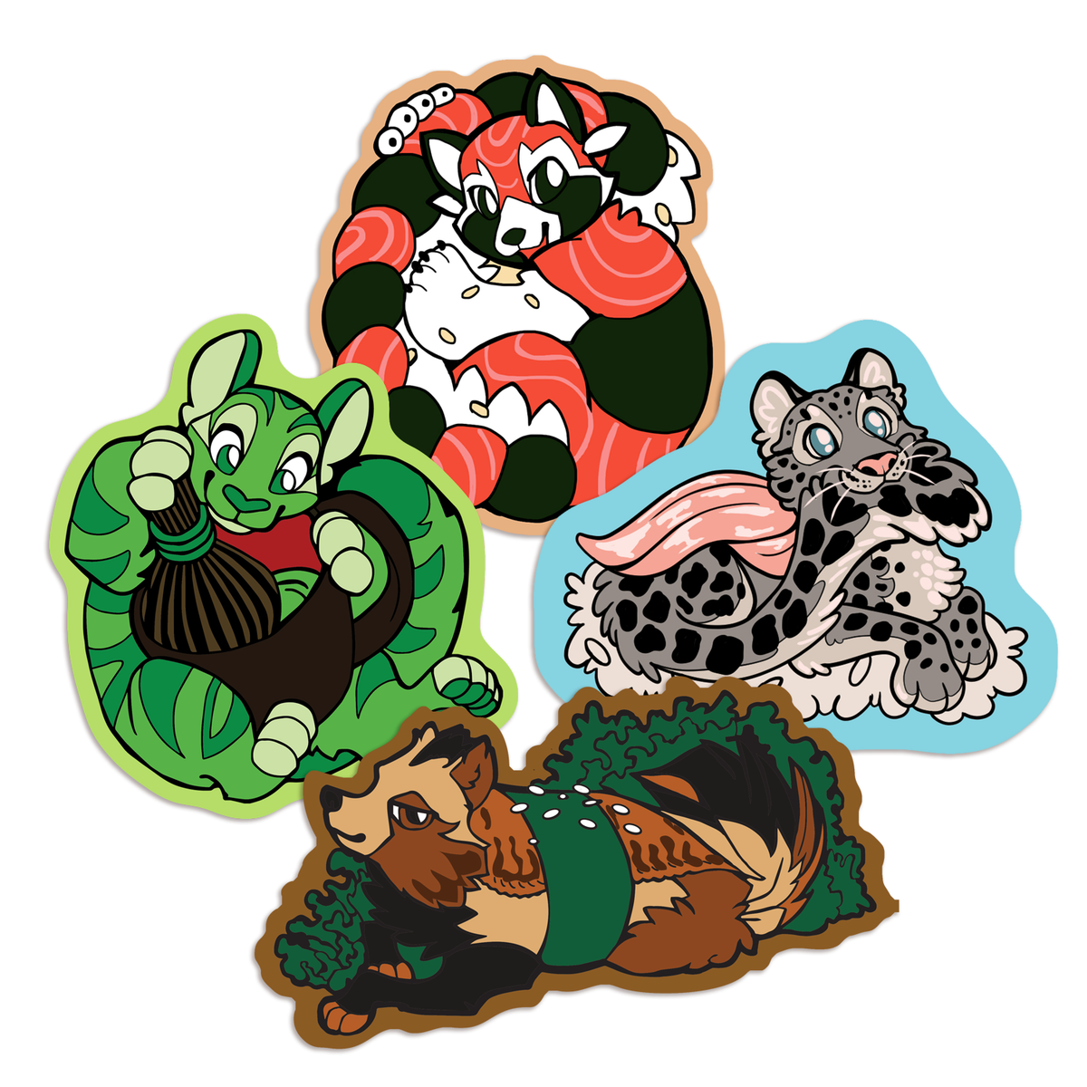 Wildly Wonderful Sticker Pack – Sushi Tomodachi