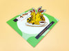 A Sushi Tomodachi " Tempura Bunnies " Design Pin