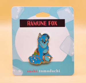 A Sushi Tomodachi " Ramune Fox " Design Pin