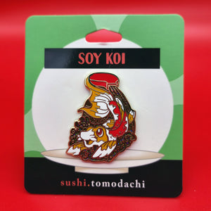 A Sushi Tomodachi " Soy Koi " Design Pin
