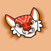 A Sushi Tomodachi "2 Tiger Roll Smile " Sticker