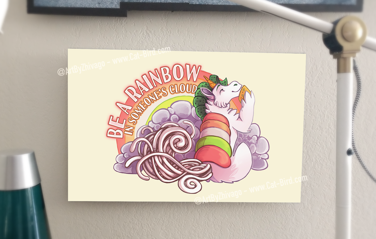 Be a Rainbow 11x17 Poster Print › Signs Posters – Sushi Tomodachi