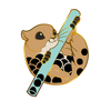 A Sushi Tomodachi " Milk Tea Momonga " Design Pin