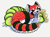 A Sushi Tomodachi "24 Ahi Red Panda" Sticker