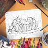 A Sushi Tomodachi " Spicy Tuna Tiger Roll Coloring Page (Digital Download) "